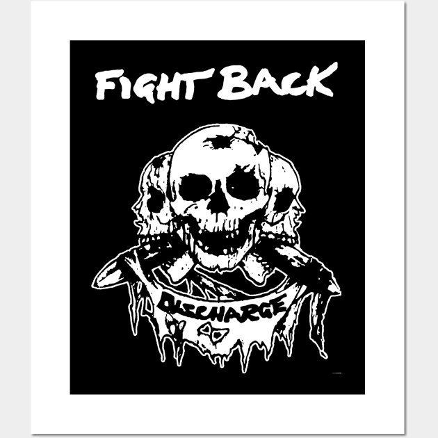 Fight Back t shirt punk hardcore anarcho Wall Art by TeeFection